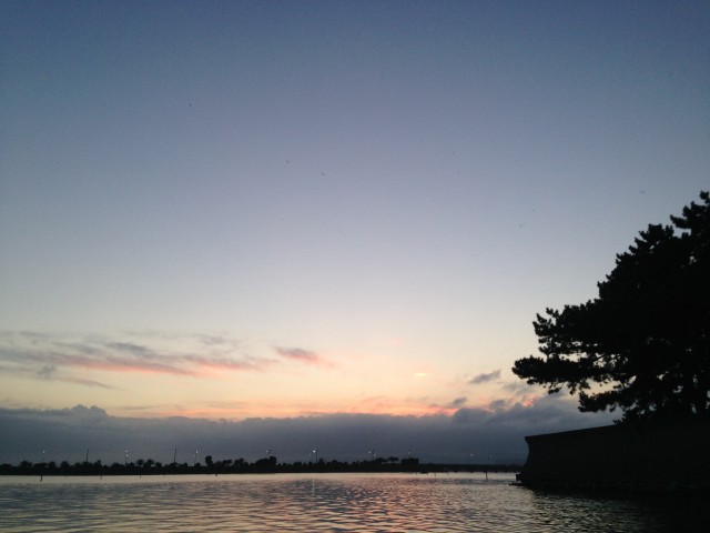 浜名湖の夕焼け