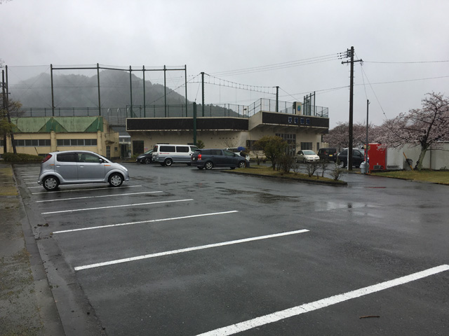 船明ダム運動公園の駐車場
