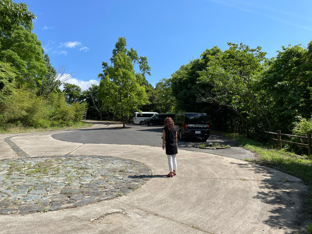 自然がいっぱい「いなさ湖」の駐車場