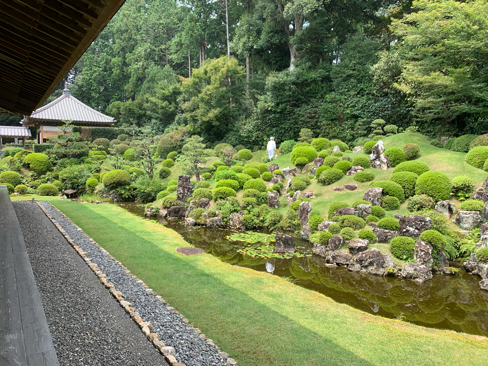 昼の龍潭寺の庭園