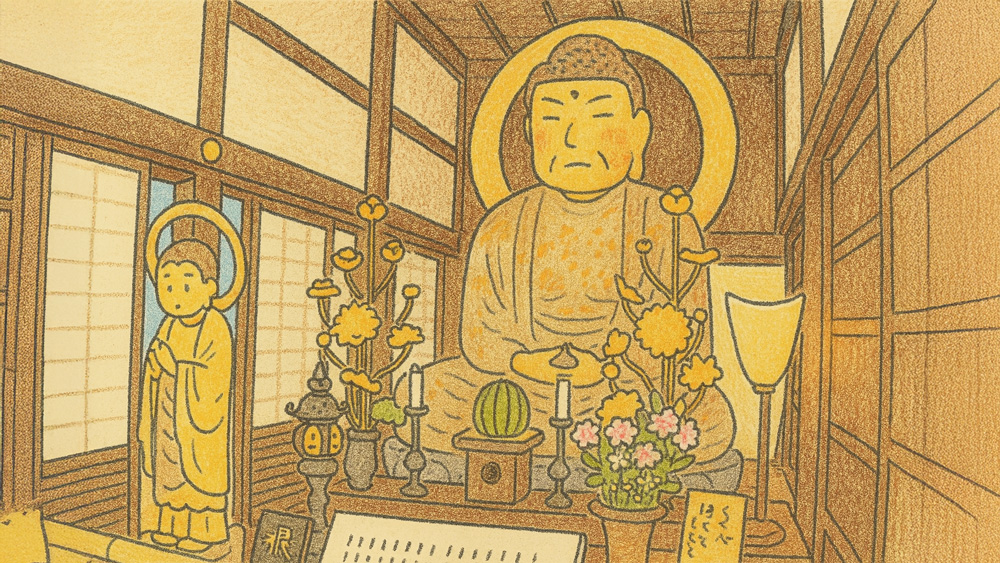龍潭寺(りょうたんじ)仏像イラスト