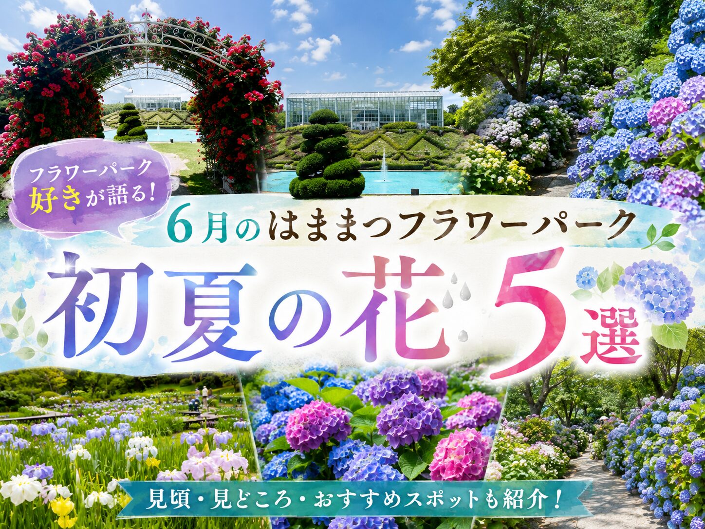 【フラワーパーク好きが語る】6月のはままつフラワーパーク、初夏の花5選